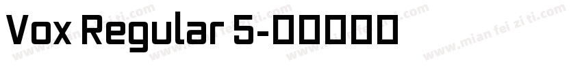 Vox Regular 5字体转换